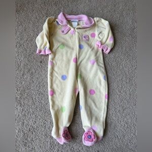 Girls Baby by Bon Bebe footed sleeper 6-9 mths